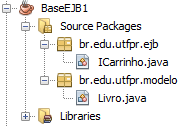Estrutura do Projeto BaseEJB1