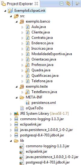 Configurao de um projeto Java utilizando EclipseLink