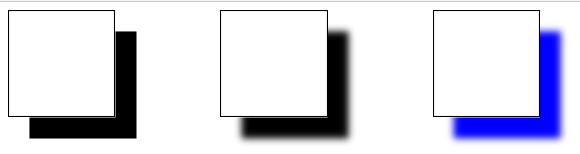 Exemplos de uso da propriedade box-shadow