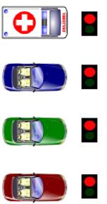 Carros encontram sinal fechado