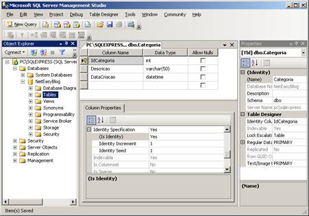 Utilizando a interface grfica do Management Studio