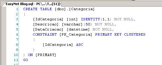 Querys do SQL Server Management
Studio