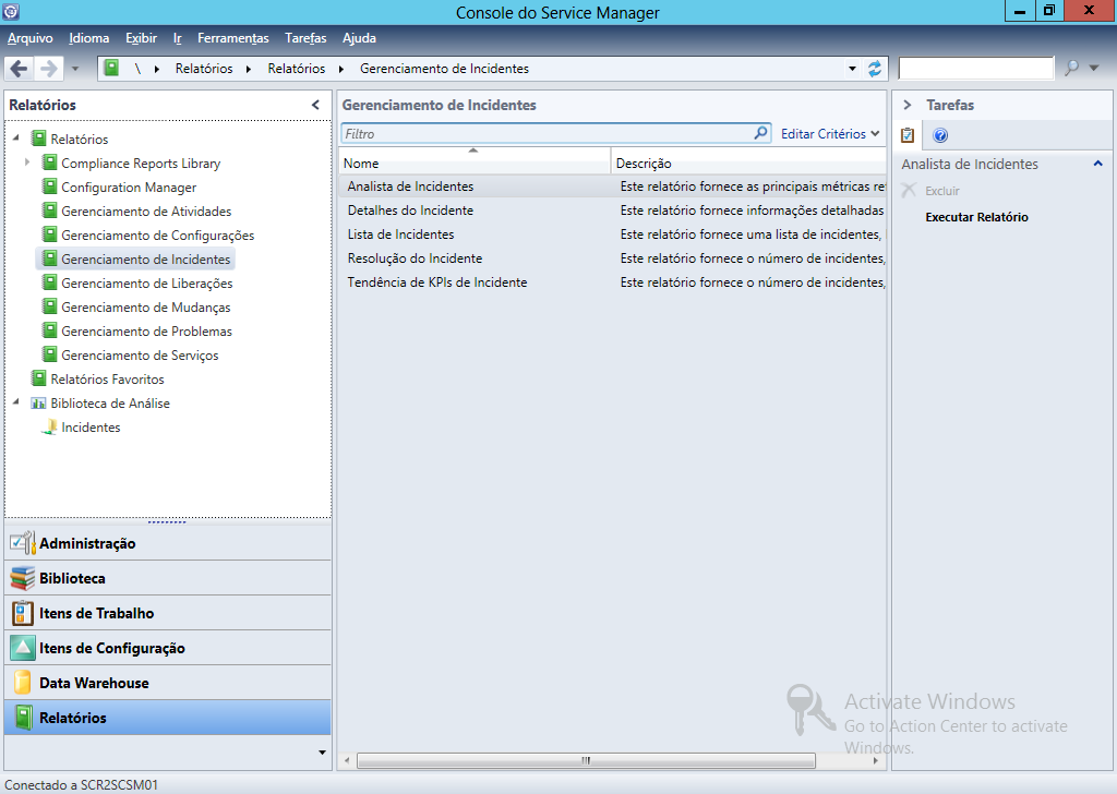 Guia Relatórios do
Service Manager