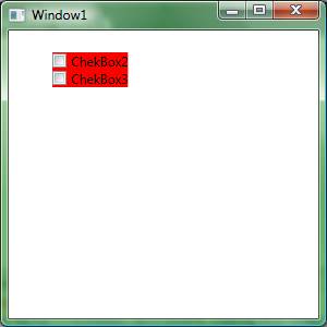 CheckBox1 com a visibilidade Collapsed