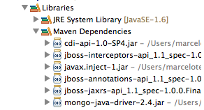 Verificando a dependência MongoDB