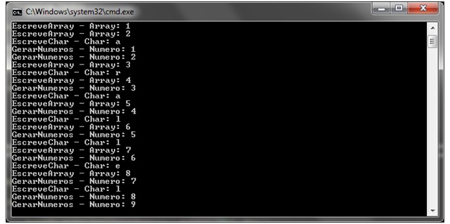 Execução dos métodos em paralelo
