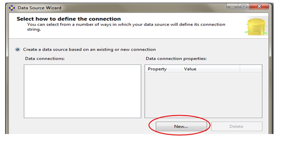  Criando uma nova conexo com um Data Source