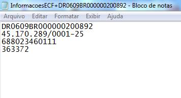 Conte�do do Arquivo gerado