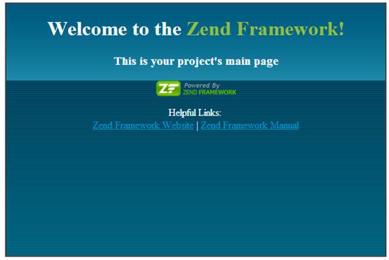 Bem vindo ao Zend Framework