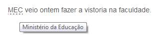 Tags HTML Resultado da Listagem 1 - Acronym
