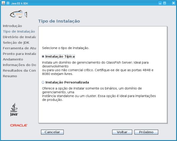 Instalação Glassfish