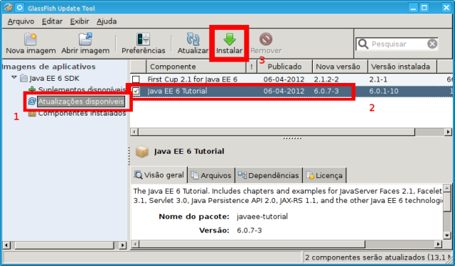 Instalando e Atualizando o Java EE 6Tutorial