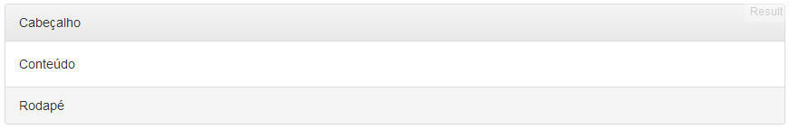 Representao do panel com cabealho