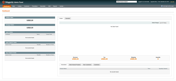 Backend do Magento