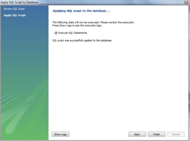 Finalizando a criao do banco de dados