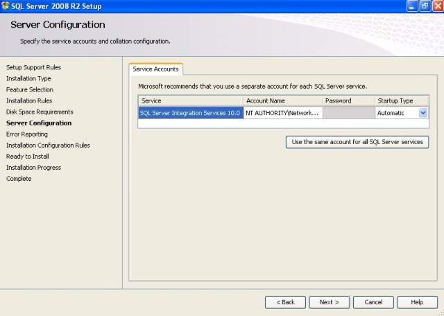 Janela Server Configuration