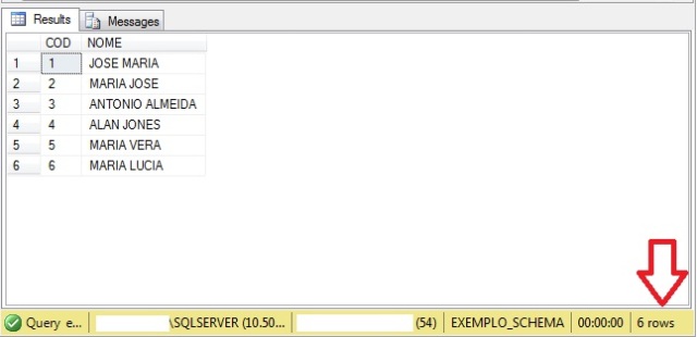 Resultado da utilização do INTERSECT