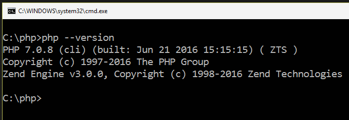 Verificando a versão do PHP