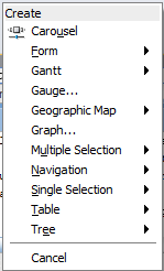 Opção de criação de componentes UI nas páginas