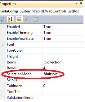 Alterando Propriedades