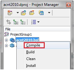 Mostra como compilar o pacote