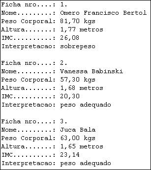 Executando a
classe Exemplo2 na desserialização dos objetos
persistidos