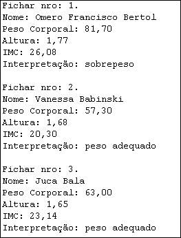 Executando a
classe Importacao na recuperação de dados exportados
no TXT