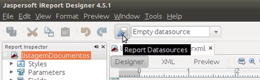 Botão Report Datasources