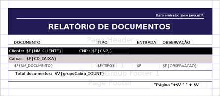 Design do relatório