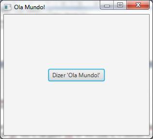 Resultado da execução do script de JavaFX com Nashorn