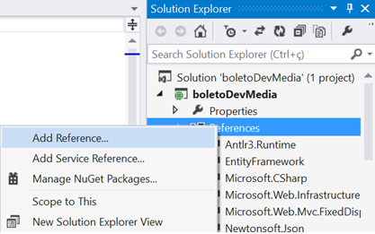 Adicionando a biblioteca Boleto.Net - parte 1