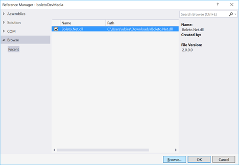 Adicionando a biblioteca Boleto.Net - parte 2