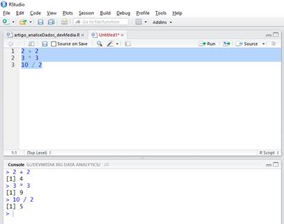 Execuo de vrias linhas ao mesmo tempo.