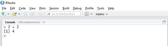 Resultado aps executar comando na aba console